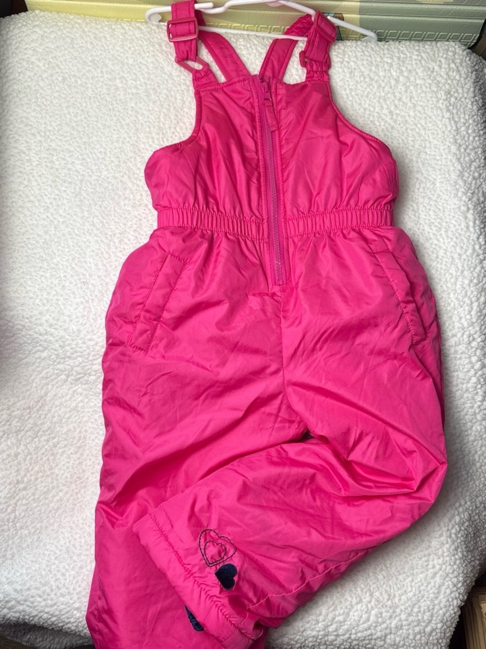 Pink Platinum Hot Pink Kids Snow Overalls
